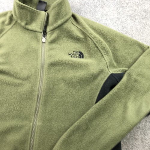 Vintage The North Face Jacket Men Large Green Zip Fleece Outdoors Embroidered - Picture 3 of 9