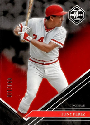 2023 Panini Chronicles Limited Red /100 Tony Perez #21 HOF Cincinatti Reds mint