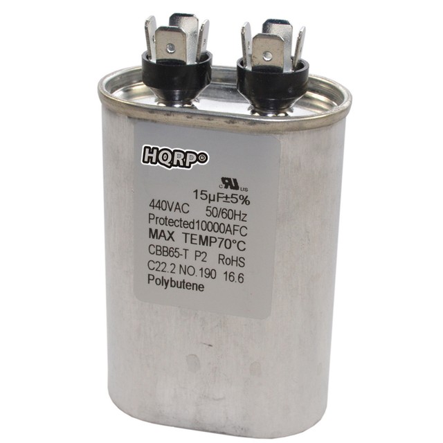 HQRP CBB65 15uf 370440V AC Motor Capacitor 27L567 97F9004 Z97F9004