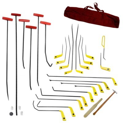 Pdr Hook Tools Rod 27Pcs High Carbon Steel Heat Treated Laser Cut Damage Removal