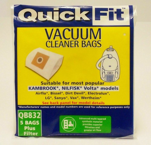 10 SYNTHETIC VACUUM BAGS SUITS VAX SILENTIUM VBGS1800 SILENTIUM PLUS VBGSP1850 - Picture 2 of 2