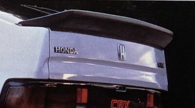 1985 Honda CRX SI Rear Factory Lip Spoiler OEM Black Ultra Rare 1G CR-X