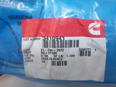 Cummins 3410941 Flexible Hose | eBay