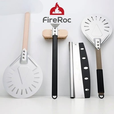  4-teiliges Profi Pizzaschieber - Set | Pizzaschaufel - Set aus Aluminium