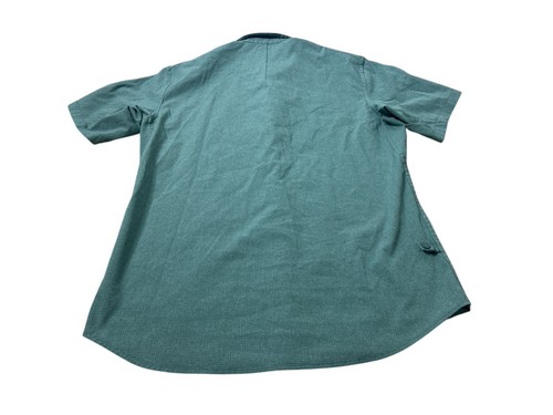 Lululemon Men's Shirt Hidden Button Green Short Sleeve Performance Size M - Bild 2 von 6