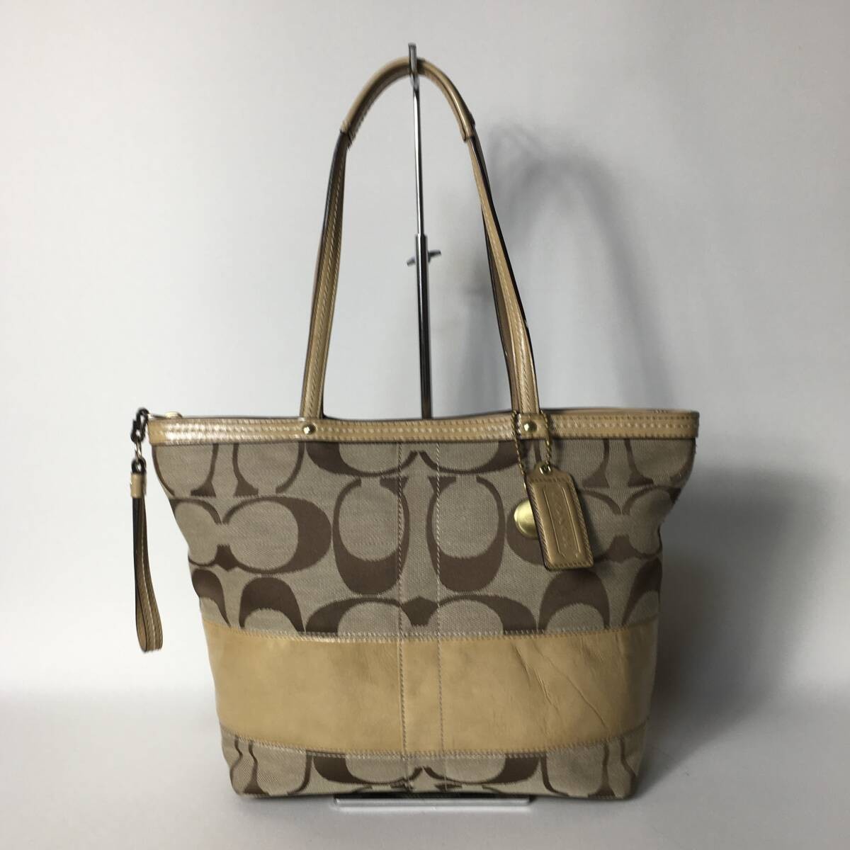 Coach Signature Light Brown Tote Bag 75B222  