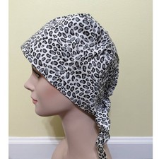 Surgery Surgical Scrub Unisex Cap Caps Hats Hat Health Nurse leopard cheetah