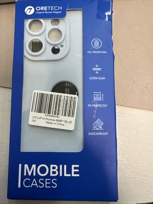 Oretech iPhone 14 Promax Baby Blue Ultra Slim Stoßfeste Hülle