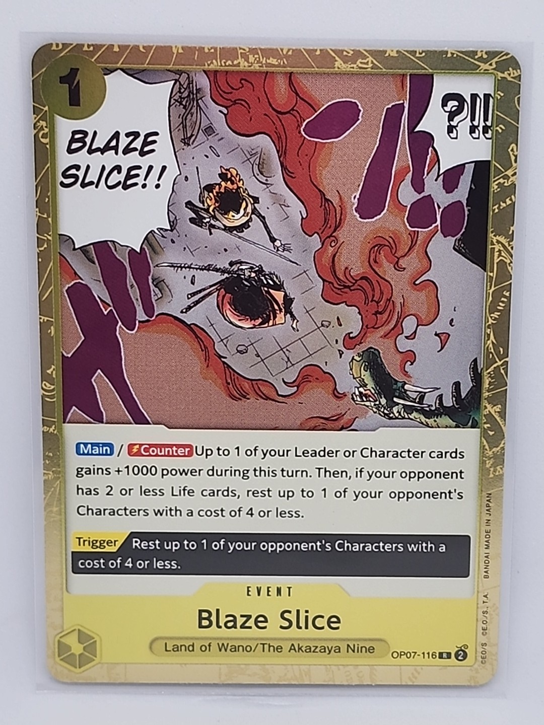 Blaze Slice OP07-116 - 500 Years in the Future - One Piece Card Game OP TCG ENG