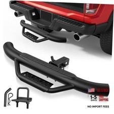 36" Tow Hitch Step for 2" Receiver - Anti-Slip Bumper Guard - Round Black