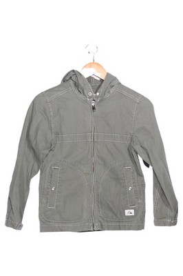 Quiksilver Leichte Jacke Damen Gr. 34;XS Grau Kapuze Baumwolle Casual