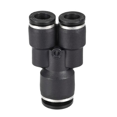Kunststoff Y-Anschluss Abscheider mit Fittings 10 mm x 8 mm Außendurchmesser Druckschloss
