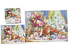 Cra-Z-Art Fluffy Kittens in the Living Room 300 Piece Puzzle Complete