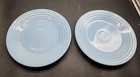 (2) Fiesta Periwinkle Blue LUNCHEON Plates 9” HLC  EUC