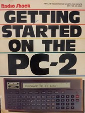 GETTING STARTED ON THE PC-2 Computer Book Manual Radio Shack 26-3620 VTG 1983