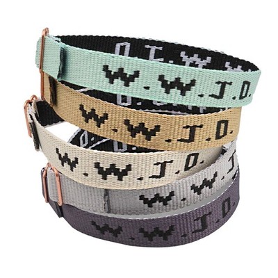 Canopus pet WWJD Bracelets Set, 5 Piece, Webbing What Would Medium, colourful