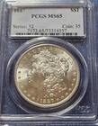 1887 PCGS MS65 Morgan Silver Dollar Gem BU Uncirculated Beautiful Coin!