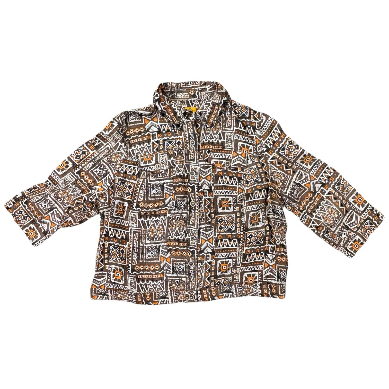 Ruby Rd Womans Lightweight  Aztec Print Jacket Si… - image 1