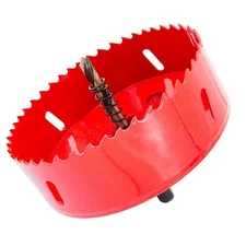 Precision HSS Hole Saw 4-1/2" - Quick Chip Removal Drill Bit for All Materials