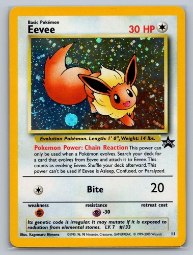 Eevee 11 P Wizards Black Star Promos Pokemon Holo NM