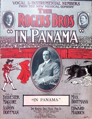 In Panama Sheet Music George Lydecker The Rogers Brothers 1907 Musical Hoffmann