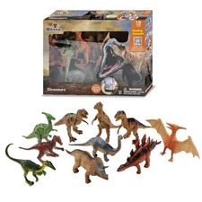 Wenno Dinosaurs Toys With Augmented Reality Animal Figures 10 Pieces T-Rex  New