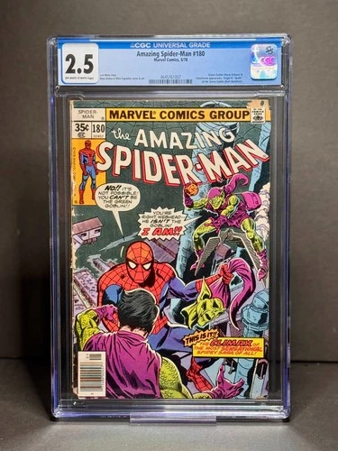 CGC 2.5 Amazing Spider-Man 180 New Green Goblin Unmasked Newsstand