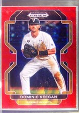 2022 Prizm Draft Picks Dominic Keegan Red Wave #PDP134 Commodores