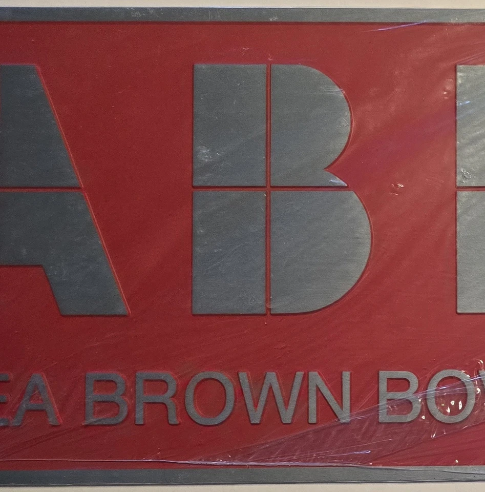Vintage Asea Brown Boveri Cast Aluminum Sign 16.5X8.5 ABB Electrical Engineering - Image 3 of 4