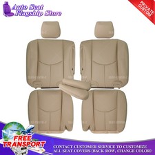 Chevy Tahoe Gmc For 2003 2004 2005 2006 Second Row Leather Seat Covers Light Tan Chevy Tahoe Gmc For 2003 2004 2005 2006 Second Row Leather Seat Covers Light Tan