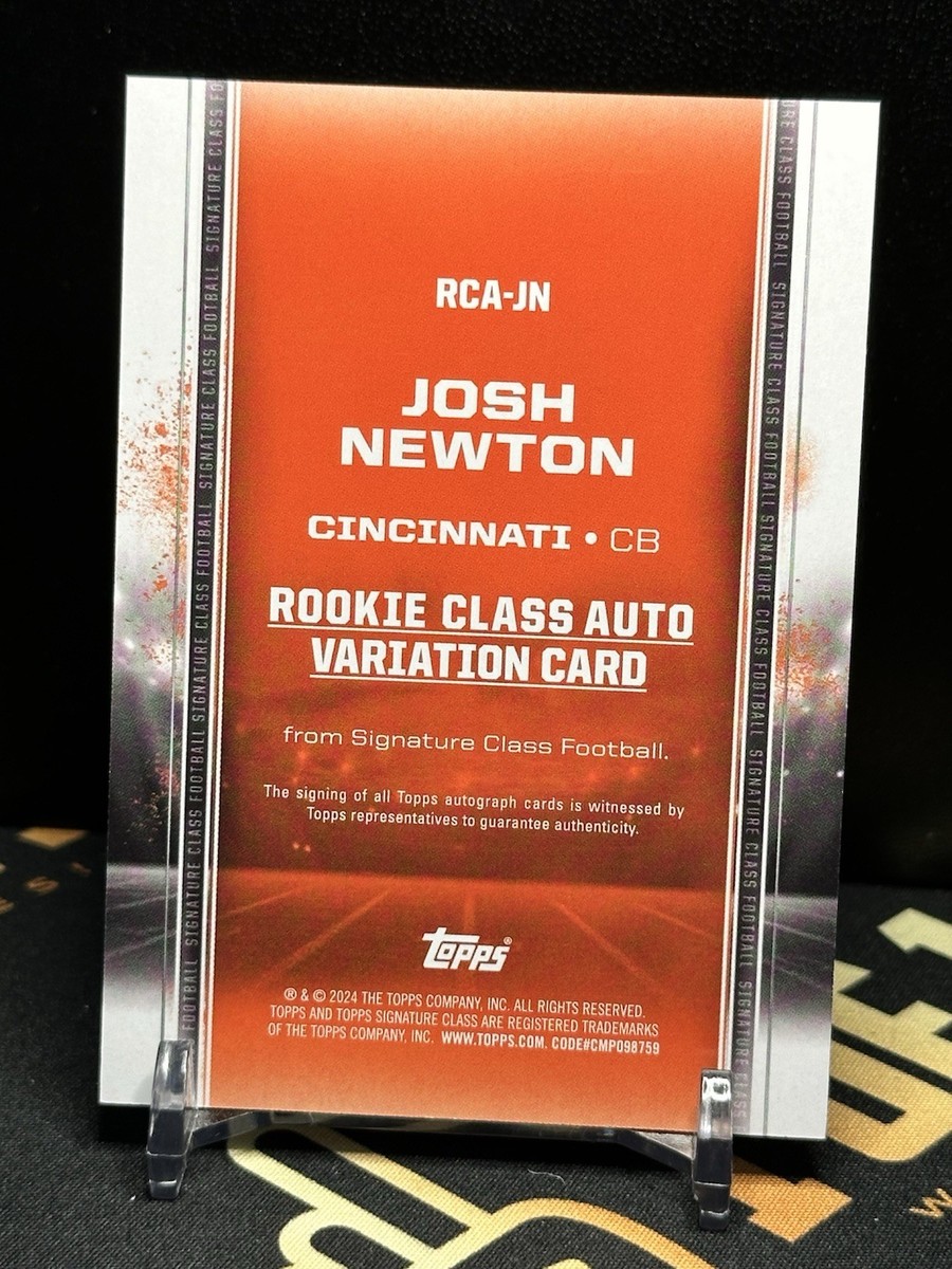 2024 Topps Signature Class JOSH NEWTON RC Rookie Auto Browns