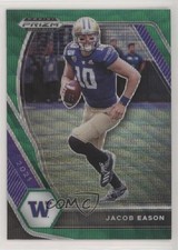 2021 Panini Prizm Draft Picks Green Wave Prizm Jacob Eason #34 06y2
