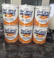 6 cans EleCare Jr Vanilla 14.1oz Exp 04/26+