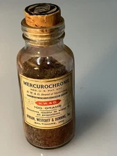 Vintage Mercurochrome Apothecary Bottle - Rare Collectible