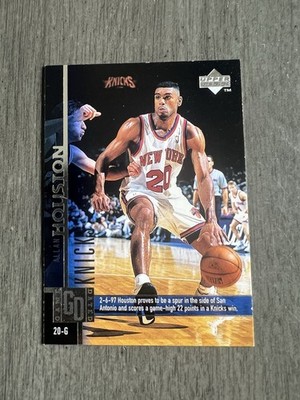 1997-98 Upper Deck Allan Houston #83 Game Dated Foil KNICKS RARE