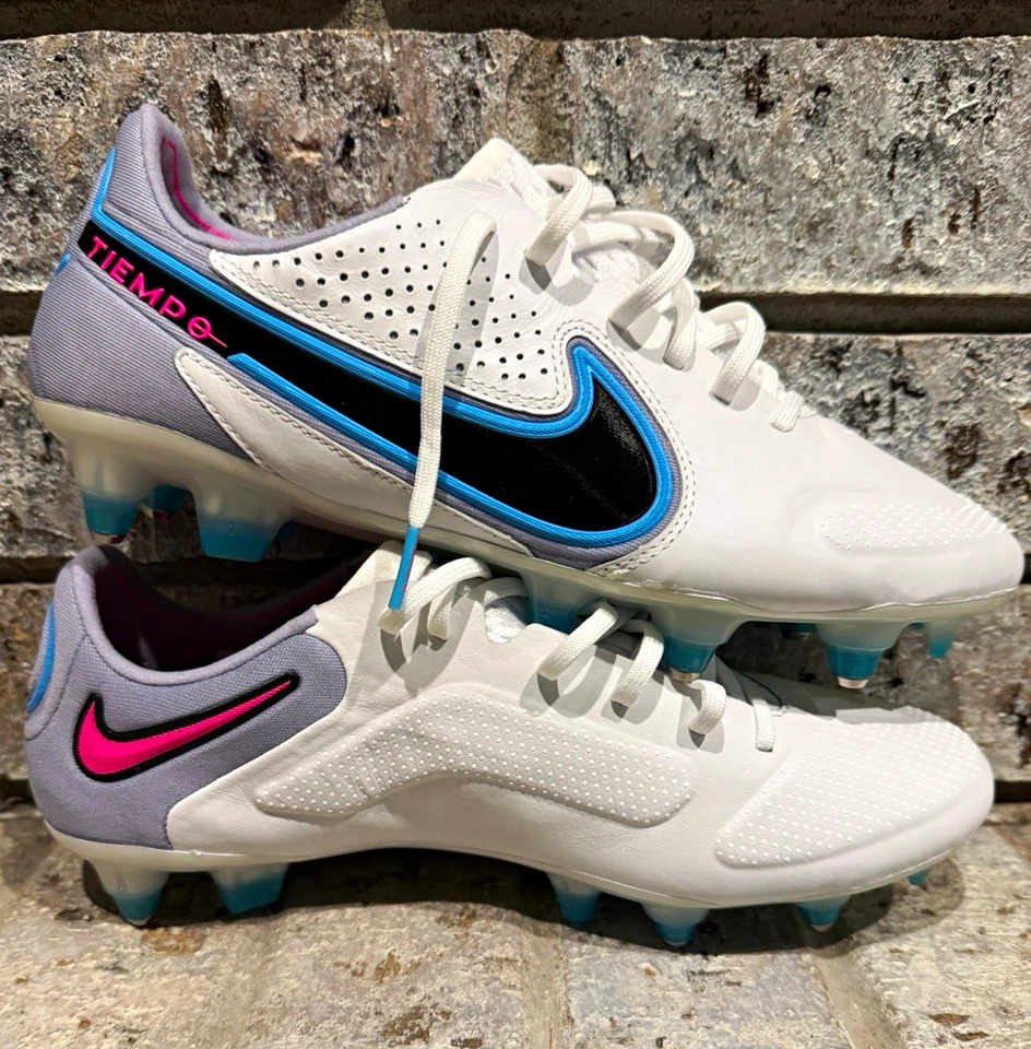 Nike Tiempo Legend 9 Elite SG AC Blast Men’s Soccer Cleats Low Top Lace Up White - Image 1 of 3