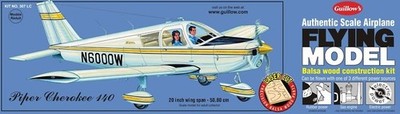 Guillows 307 20 '' Flügelspanne Piper Cherokee 140 Laserschnitt Set