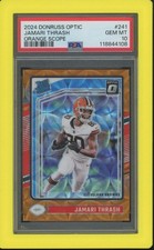 2024 Donruss Optic Jamari Thrash Orange Scope #241 PSA 10 GEM MINT RC Browns