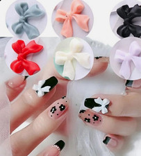 3D Bow Nail Art Charms, Multicolor Decorations for Artificial Nails & Tips