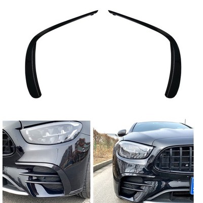 2x Carbon Look Front Spoiler Air Vent Trim For Mercedes Benz W213 E-Class E53