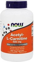 Now Foods Acetyl L Carnitin 500 Mg 200 Vcaps
