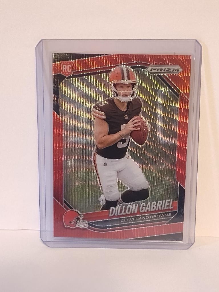 2025 Panini Prizm NFL Dillon Gabriel RC Red Wave /149 Browns #372