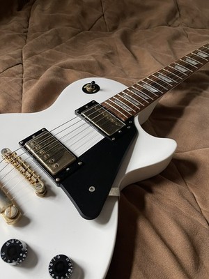 Epiphone Les Paul Studio Customshop Limited Edition Alpine White, Gold Hardware