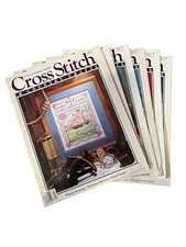 Lot of 6 Vintage Cross Stitch  Country Crafts Magazines 1988  89