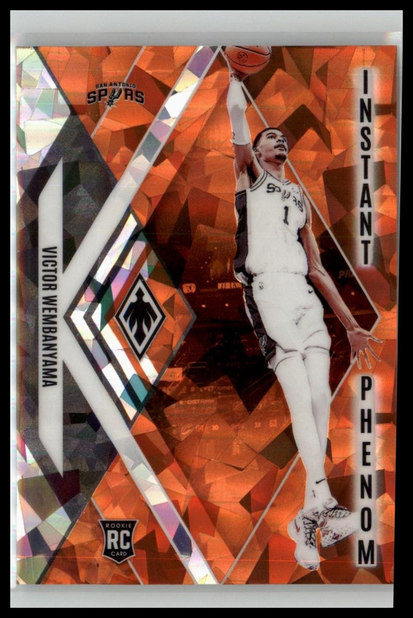 2023-24 Panini Phoenix #13 Victor Wembanyama Instant Phenom Orange Ice #/249