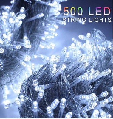 ZOIC 500 LED String Light 328FT White   8 Modes Indoor/Outdoor IP44   NEW SEALED