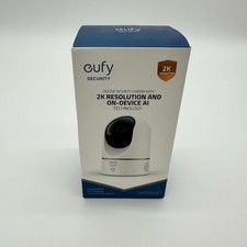 Eufy Security Indoor Cam 2K Pan  Tilt Smart Home Camera White T8410X