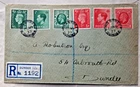GREAT BRITAIN 1937 KING STREET DUNDEE COVER WITH 6 THREE KING STAMPS 10TH MAY