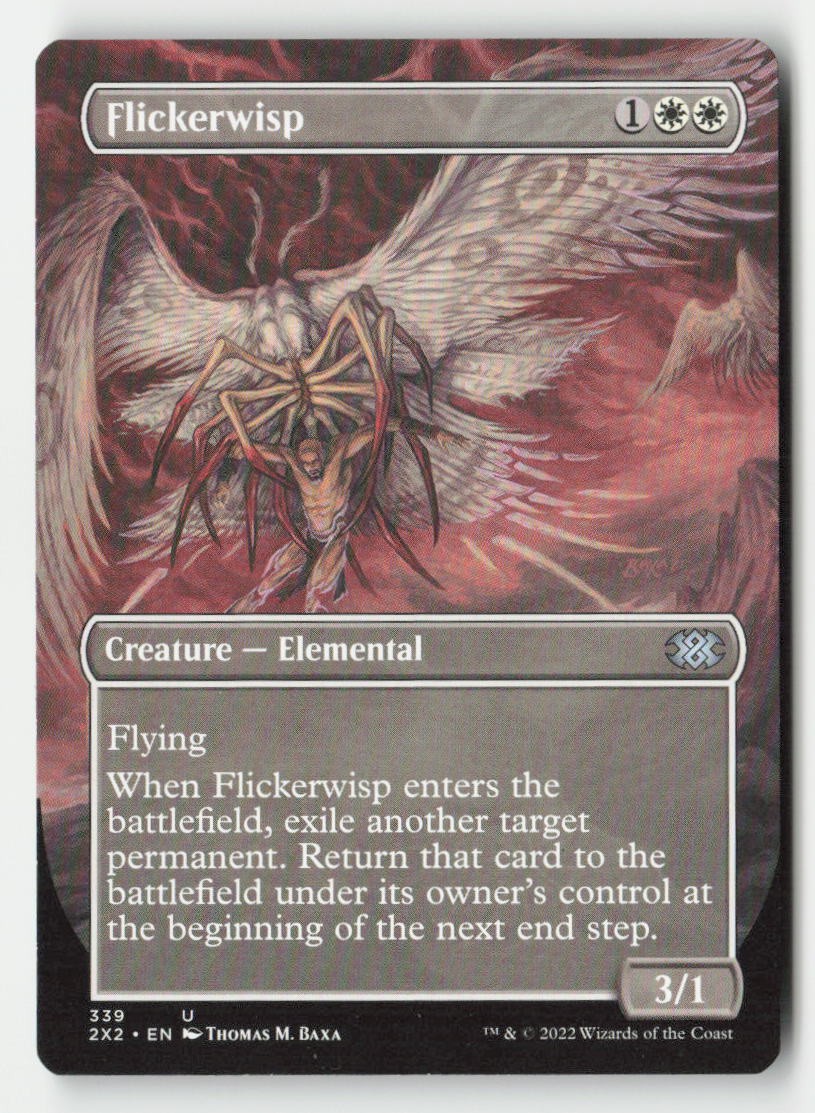 Flickerwisp (Borderless) 339 Double Masters 2022 Magic: The Gathering LP