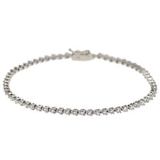 BRACCIALE TENNIS DIAMANTI K18WG 2,14 CT - Spedizione gratuita originale dal...